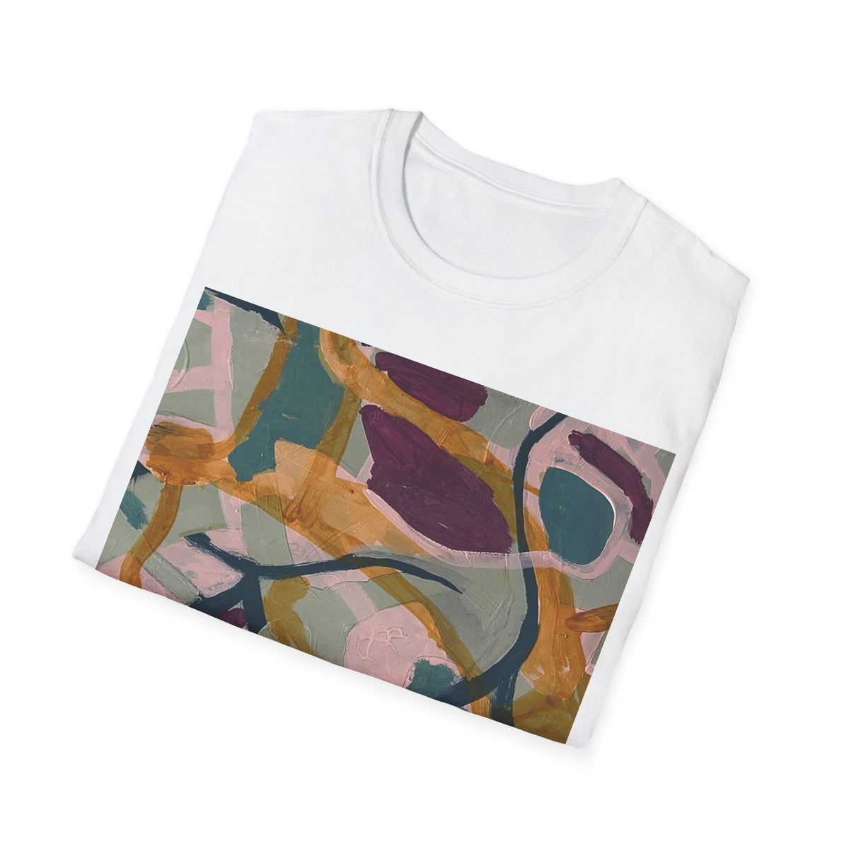 Painted Rhythm Art Tee | Original Abstract Artwork | Artist Designed T-Shirt