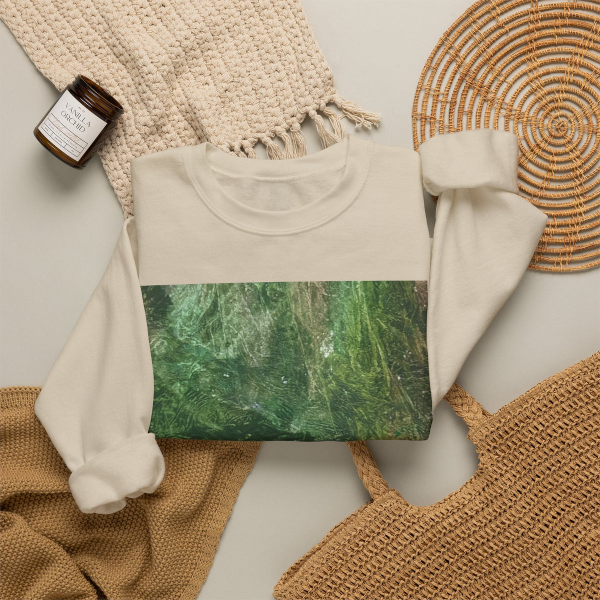 Jungle green Unisex Crewneck Sweatshirt