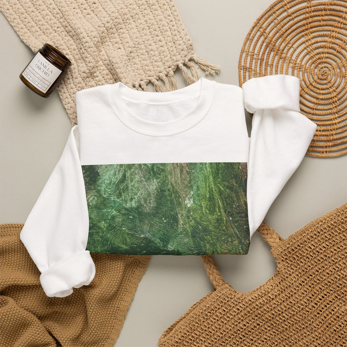 Jungle green Unisex Crewneck Sweatshirt