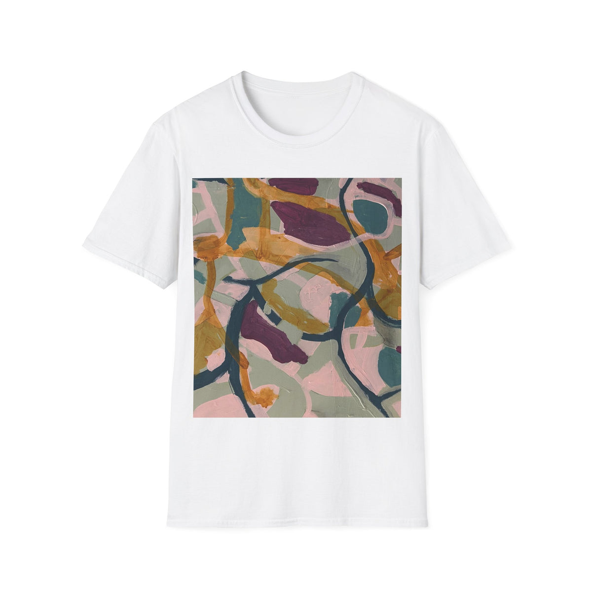 Painted Rhythm Art Tee | Original Abstract Artwork | Artist Designed T-Shirt