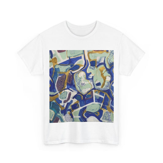 Blue Fragment Abstract  T-Shirt
