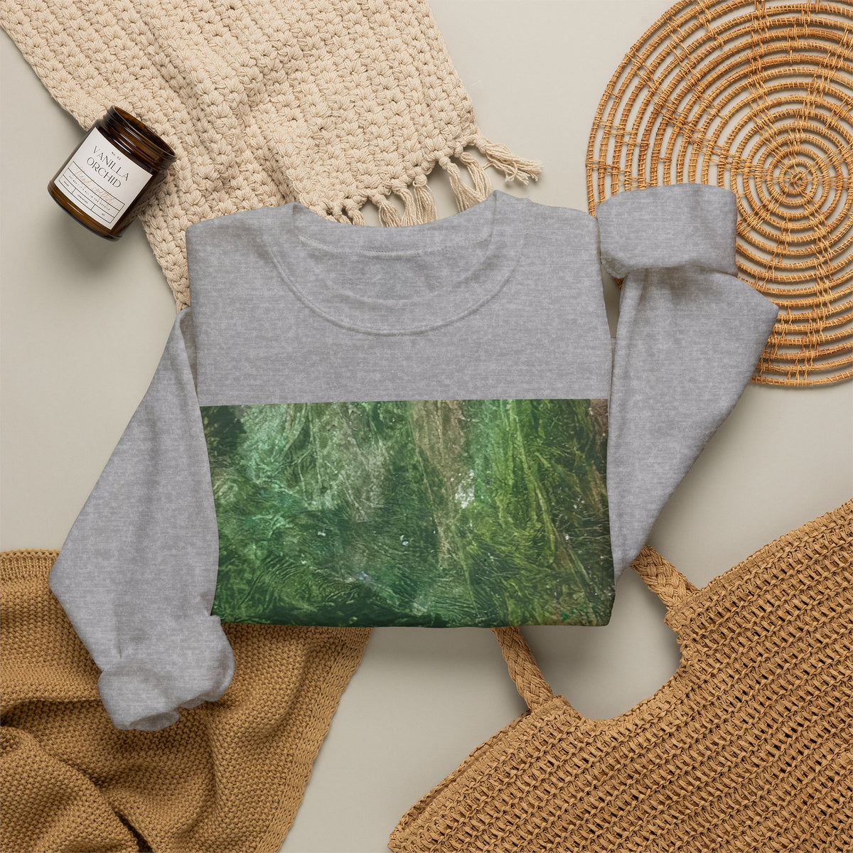 Jungle green Unisex Crewneck Sweatshirt
