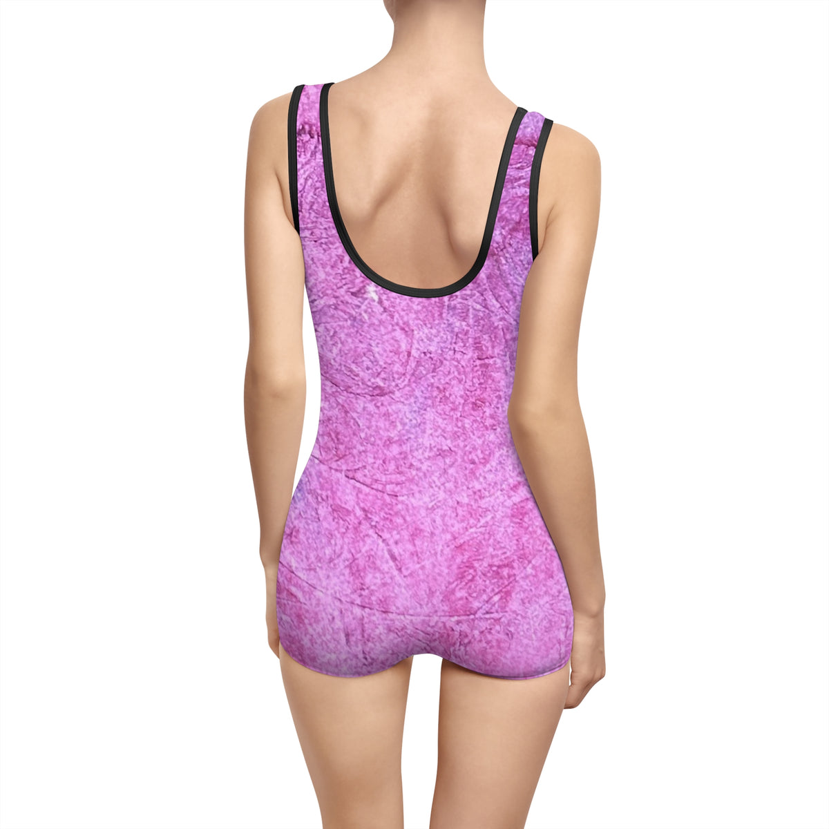 Rose Ripple Women's Vintage Swimsuit