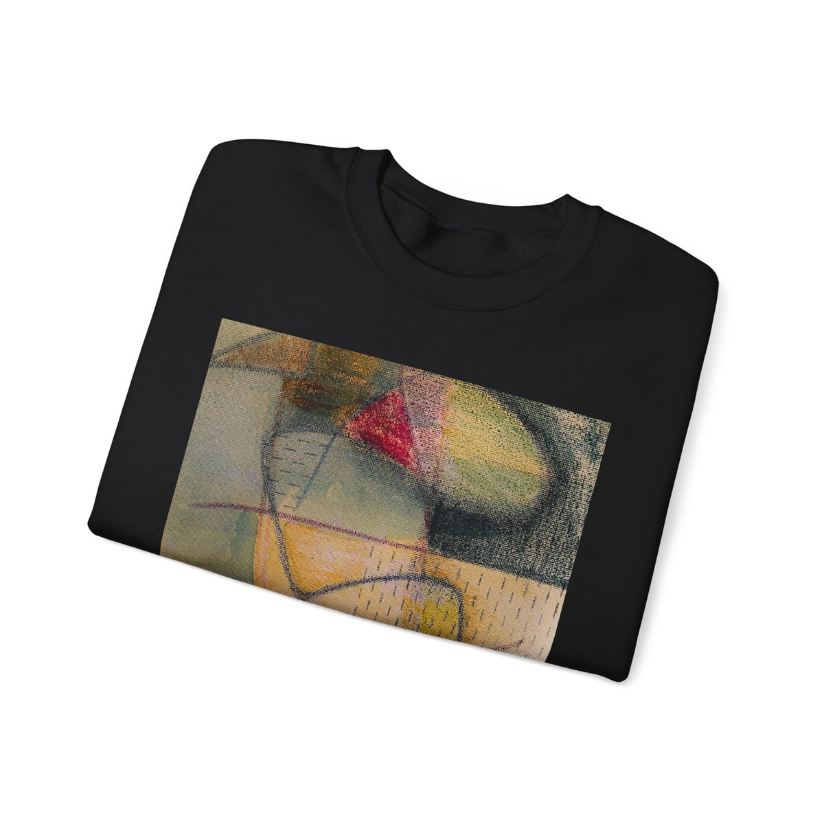 Colour echo Crewneck Sweatshirt — Colorful Modern Painting Design