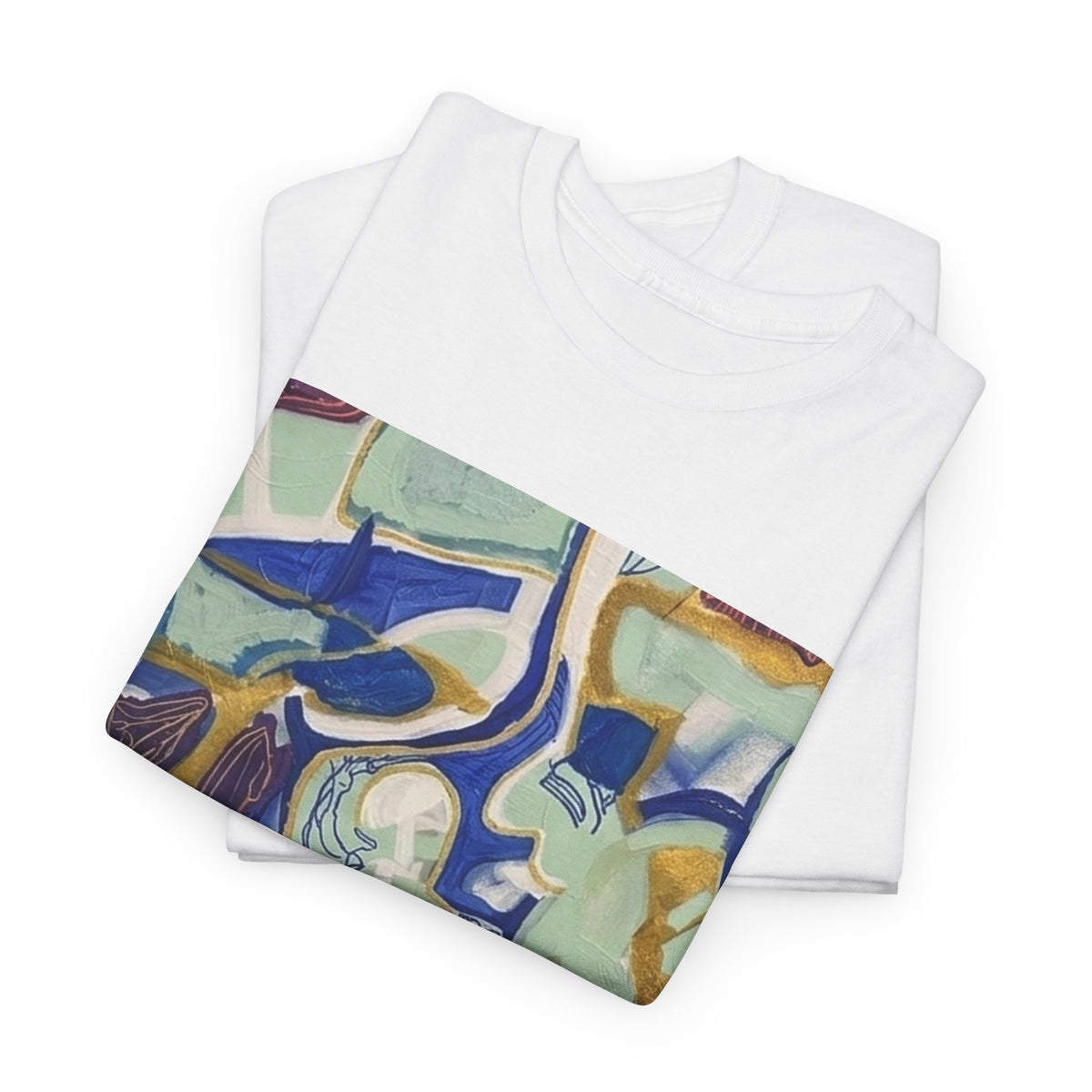 Blue Fragment Abstract  T-Shirt