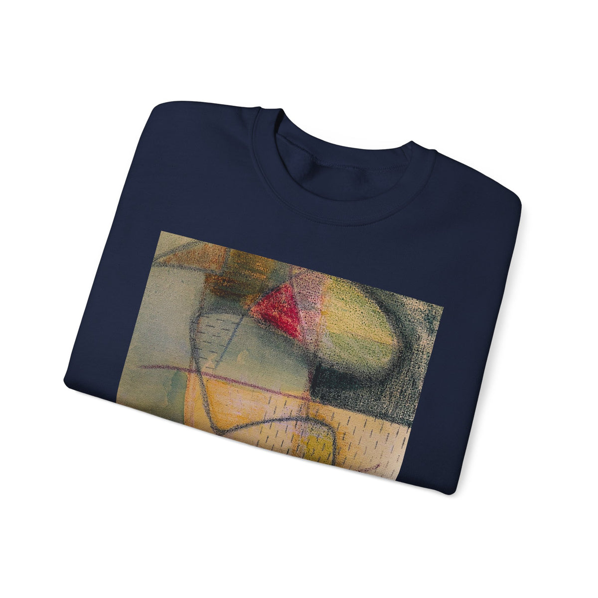 Colour echo Crewneck Sweatshirt — Colorful Modern Painting Design