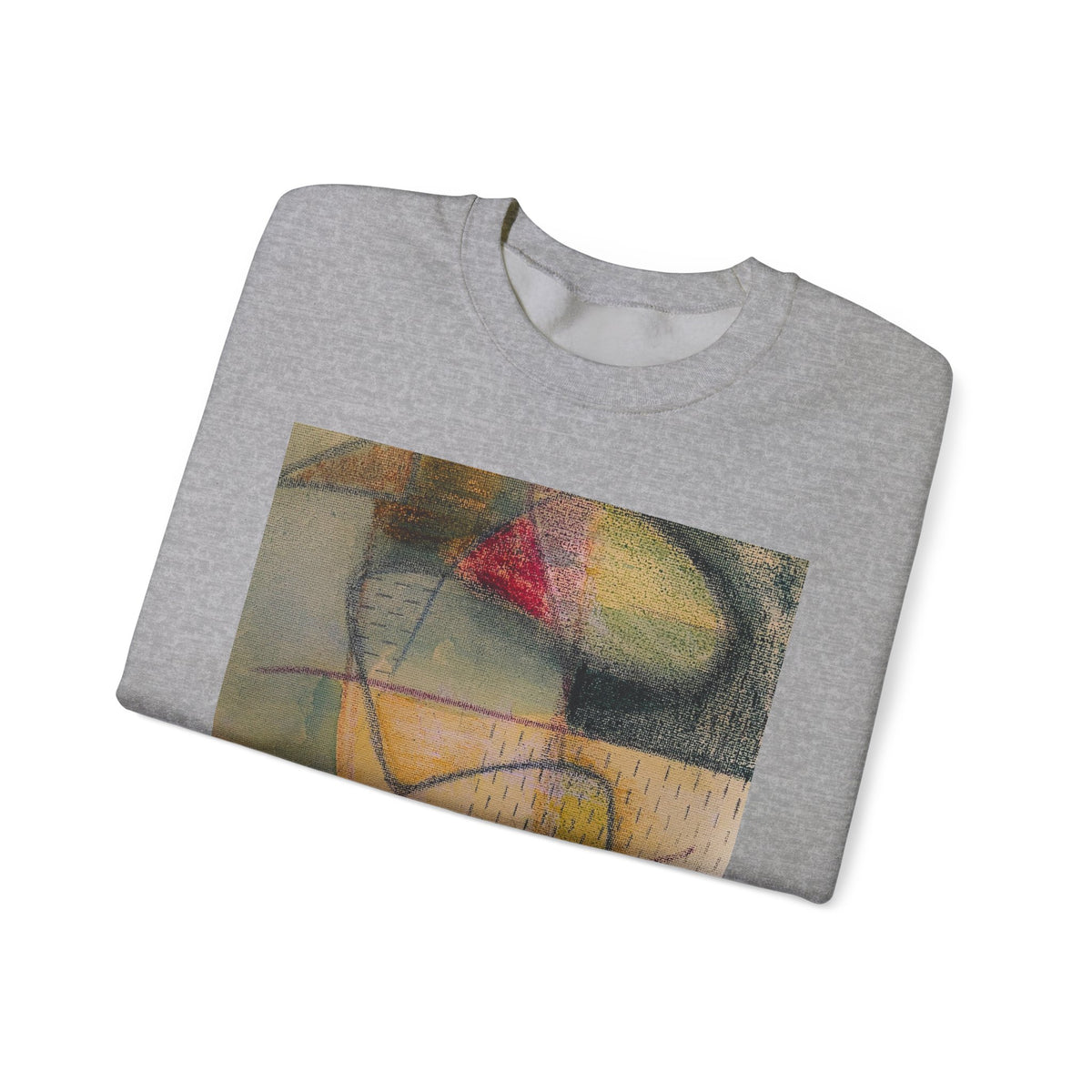 Colour echo Crewneck Sweatshirt — Colorful Modern Painting Design