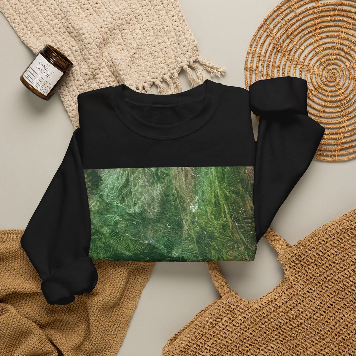 Jungle green Unisex Crewneck Sweatshirt
