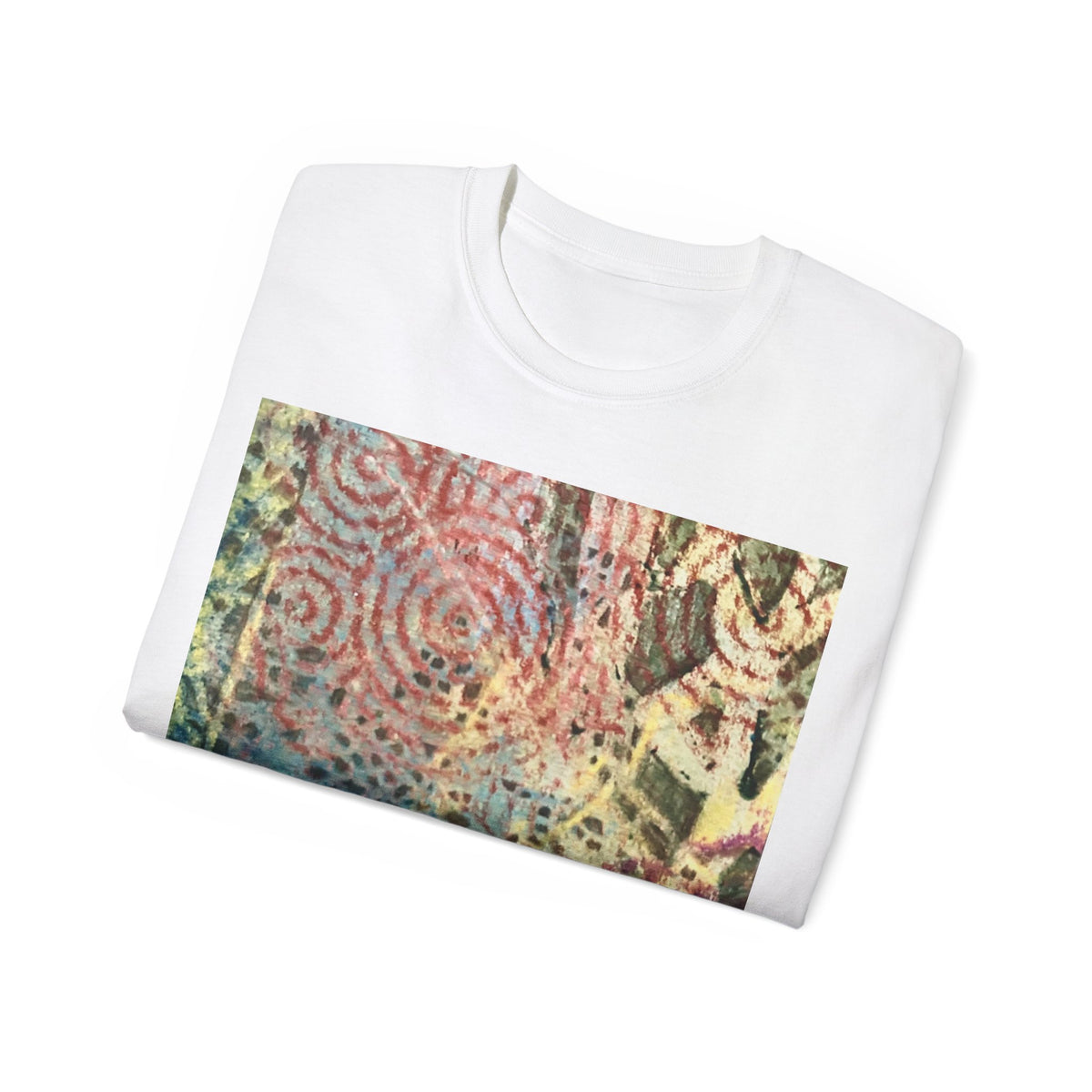 Afterimage Abstract  Tee — Colorful Boho Graphic T-Shirt