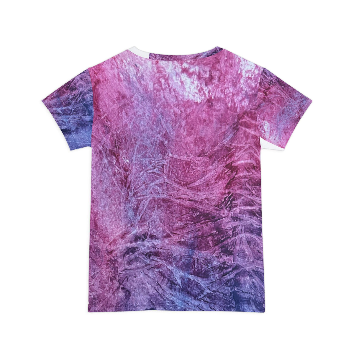 Purple Ripple Women's Tee — Purple Pink Ombre Short Sleeve Shirt