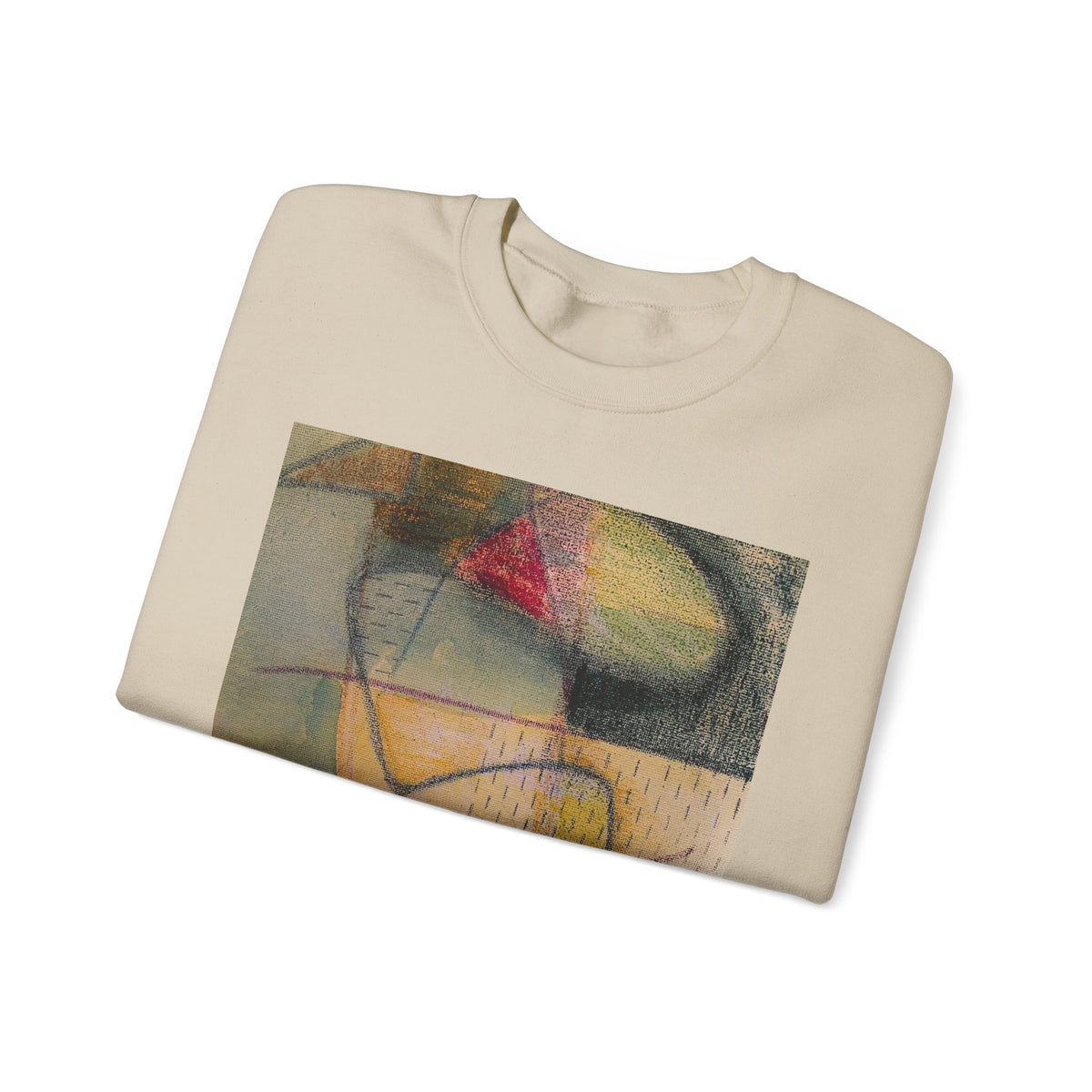 Colour echo Crewneck Sweatshirt — Colorful Modern Painting Design