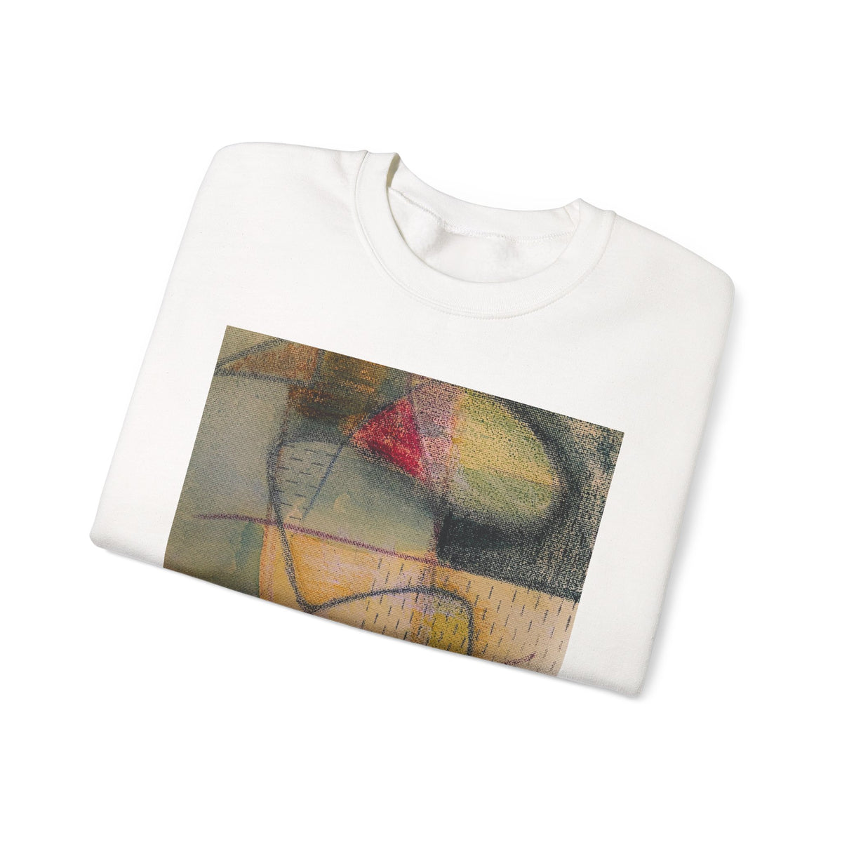 Colour echo Crewneck Sweatshirt — Colorful Modern Painting Design